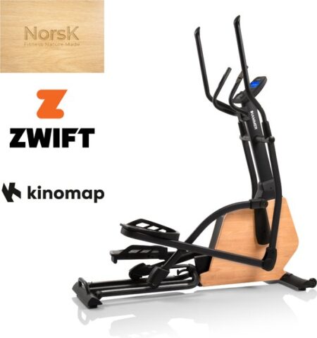 Hammer Fitness CrossPace 5.0 NorsK - Elliptical - Crosstrainer - met Zwift en Kinomap - Hardhout